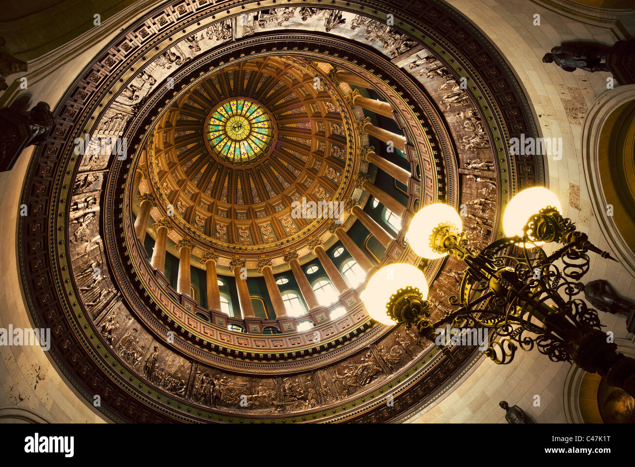 Kuppel des State Capitol Building Stockfoto