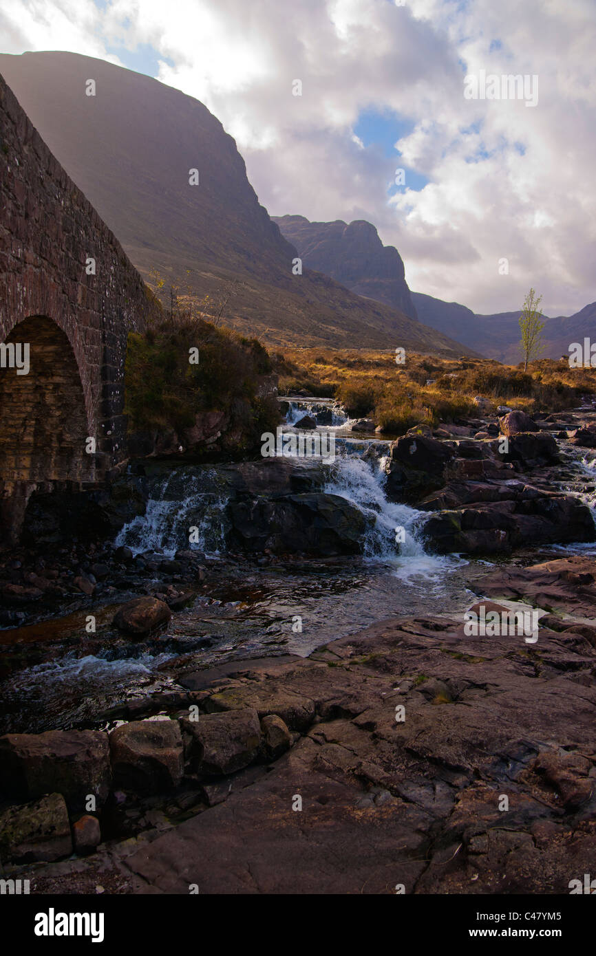 Applecross Straße, Bealach Na Ba Hochlandregion, Wester Ross, Schottland Stockfoto