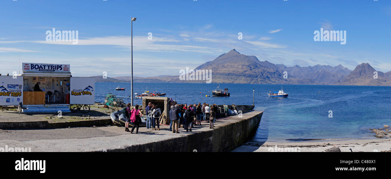 Schwarz Cullins aus Hochlandregion Elgol, Isle Of Skye, Schottland, November Stockfoto