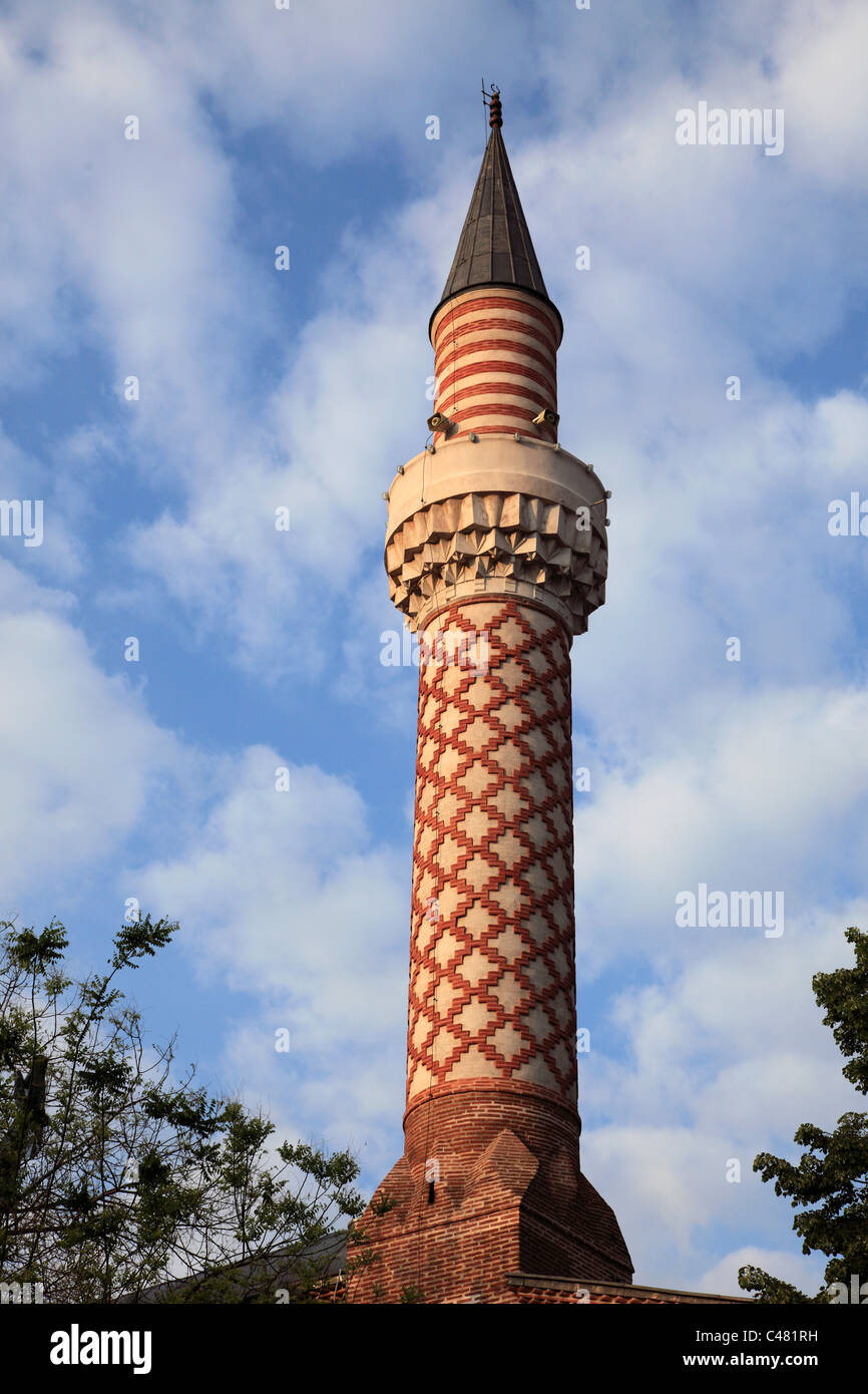 Bulgarien, Plovdiv, Moschee, Minarett, Stockfoto