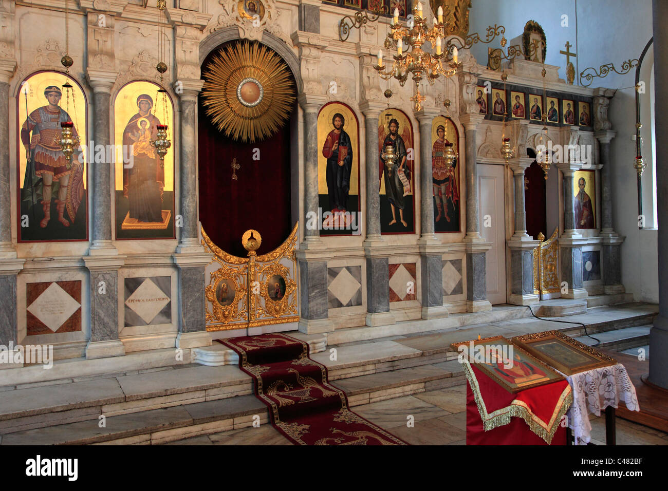 Bulgarien, Plovdiv, St. Demetrius orthodoxe Kirche, Ikonostase, Stockfoto