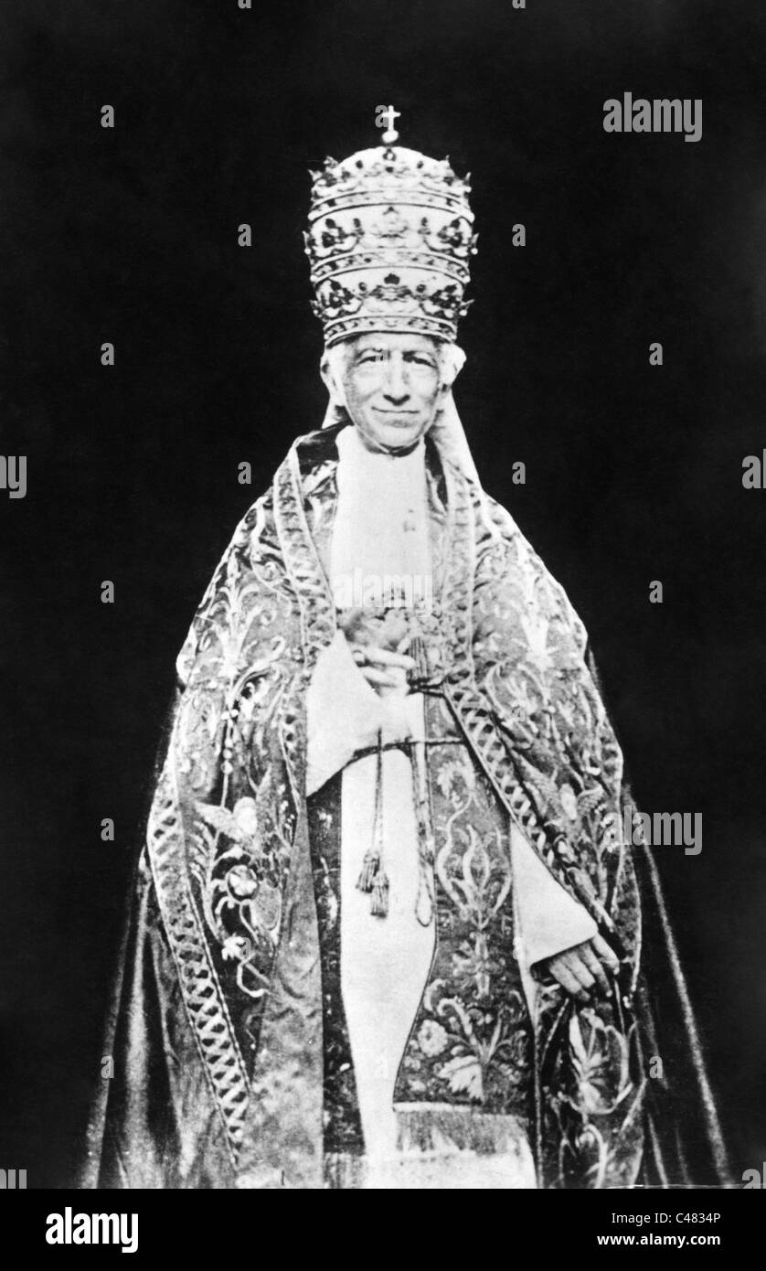 Papst Leo XIII Stockfotografie Alamy