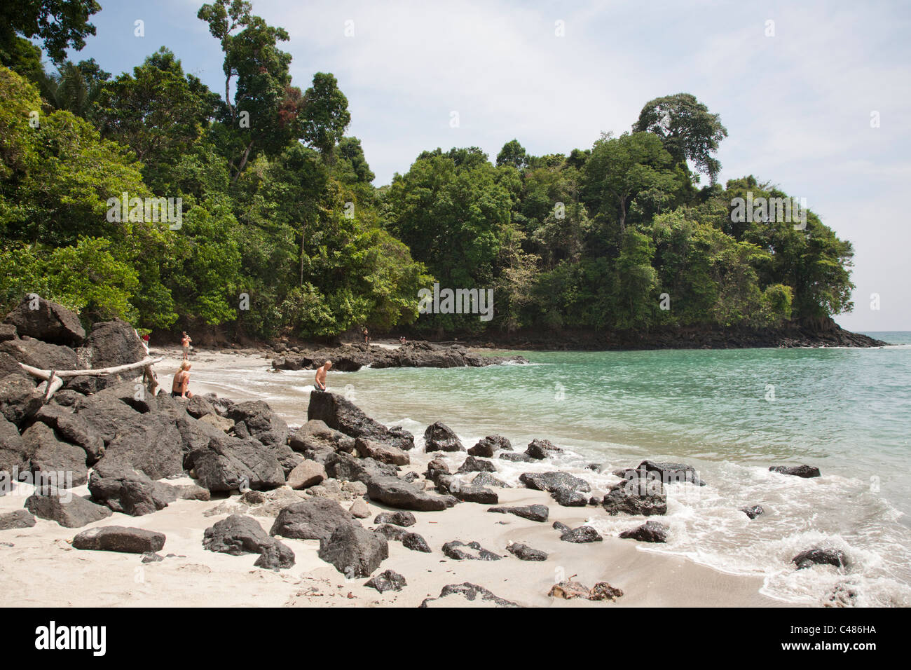 Playa Manuel Antonio Beach, Manuel Antonio Nationalpark in der Provinz Puntarenas, Costa Rica Stockfoto