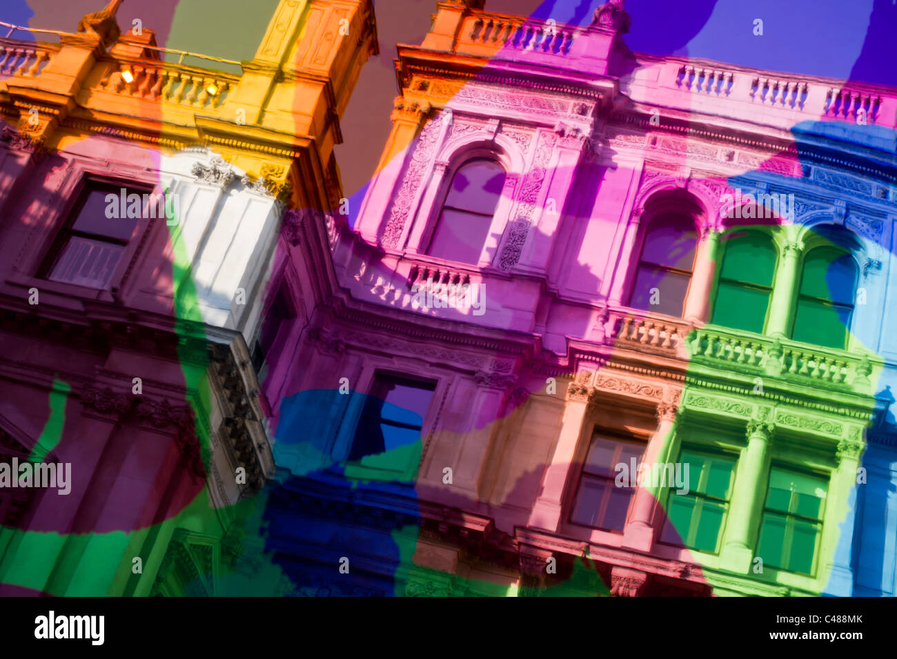 Jeff Koons Hon RA, "Coloring Book", 2011. Skulptur im Rathaushof Annenberg an der königlichen Akademie für Sommer 2011 zeigen. Stockfoto