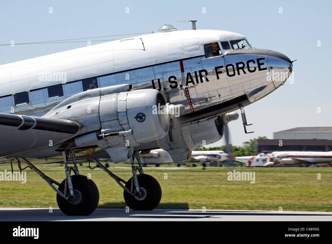 Douglas C47D Skytrain "Yankee Doodle Dandy", Mid-Atlantic Air Museum Airshow 2011, Reading, PA Stockfoto