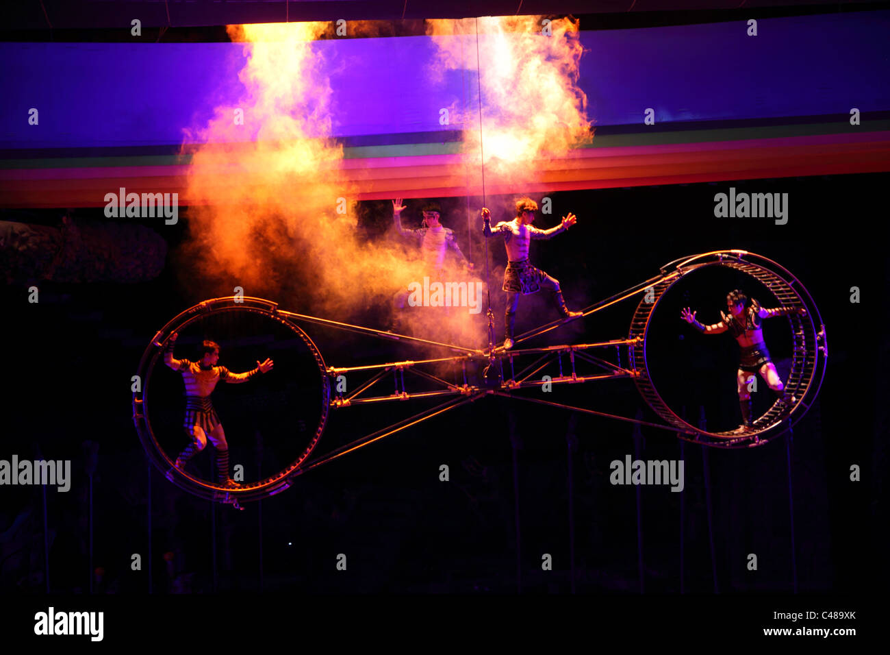 Chinesische Zirkusartisten, Peking, China Stockfoto