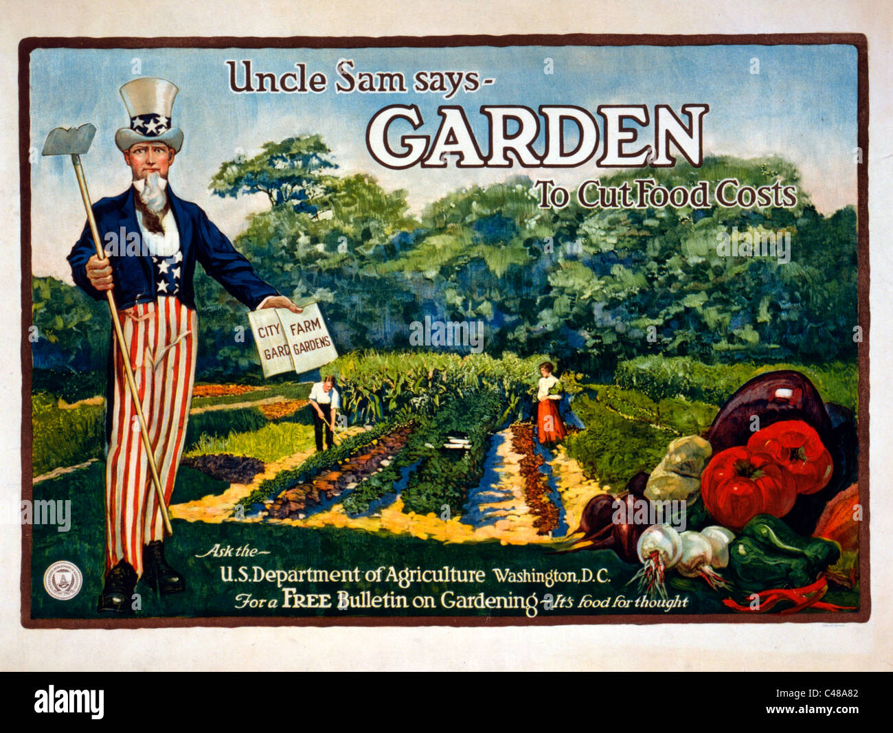 Victory Garden Poster, 1917. Library of Congress (Richard B. Levine) Stockfoto
