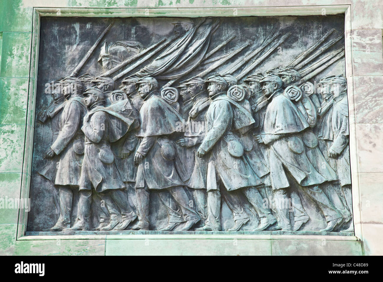 Bürgerkrieg-Statue vor dem Kapitol, Washington DC Stockfoto