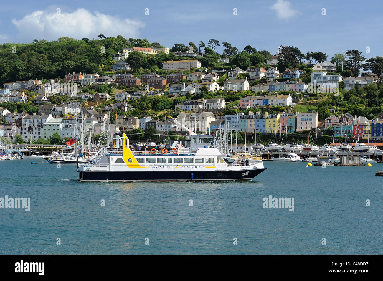 Dartmouth Flussschiffe Devon England uk Stockfoto