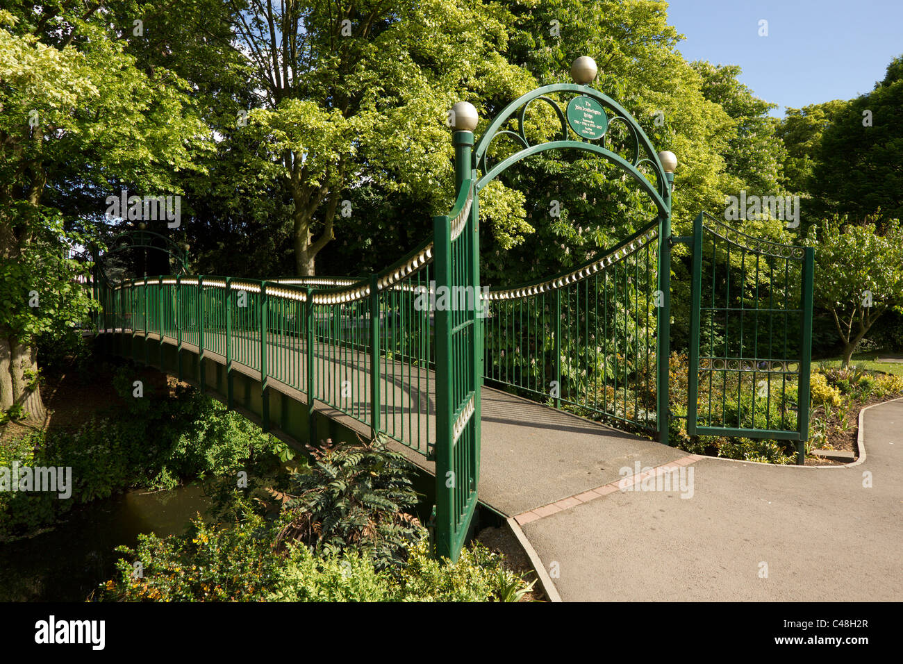 John Southerington Brücke über Fluss Auge in Melton Mowbray, Leicestershire, England, UK Stockfoto