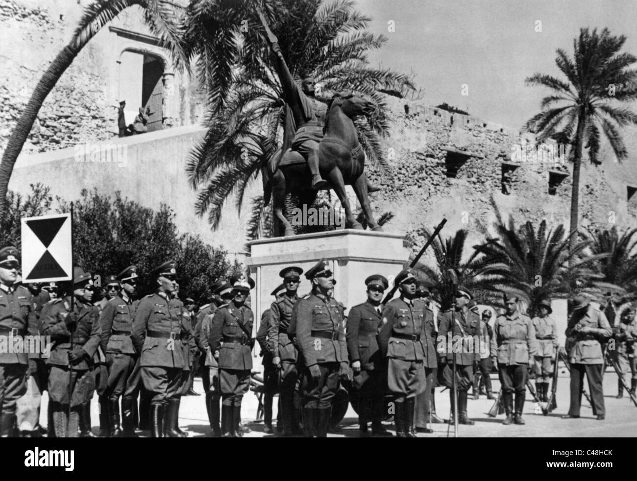 Erwin Rommel, Erwin Rommel in Nordafrika, 1941 Stockfoto