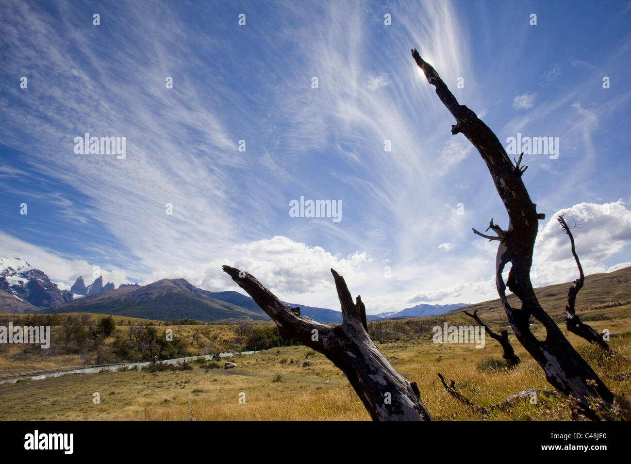 Foto von Torres Del Paine in Patagonien Chile Stockfoto