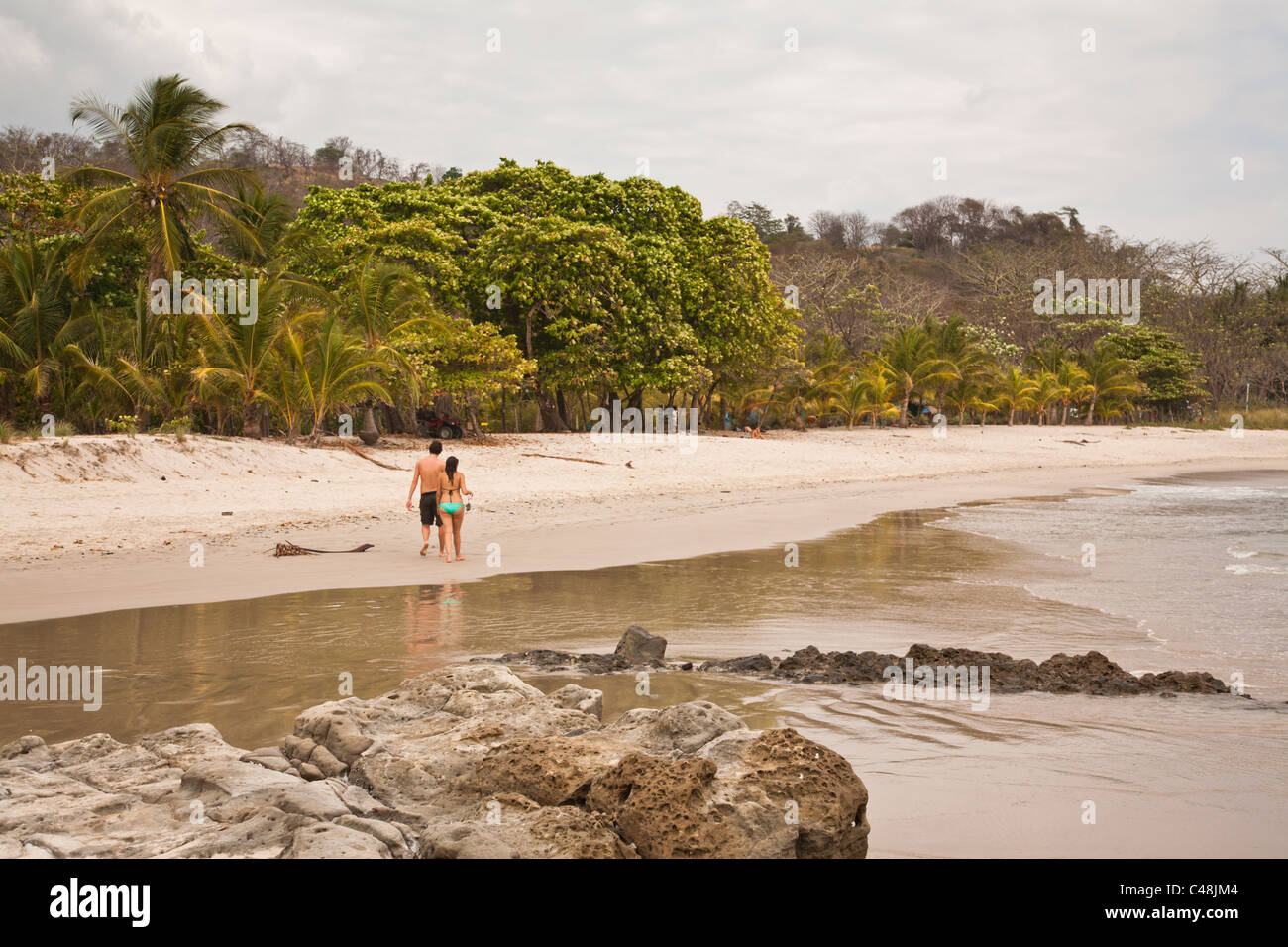 Strand von Santa Teresa, Nicoya Halbinsel. Costa Rica Stockfoto