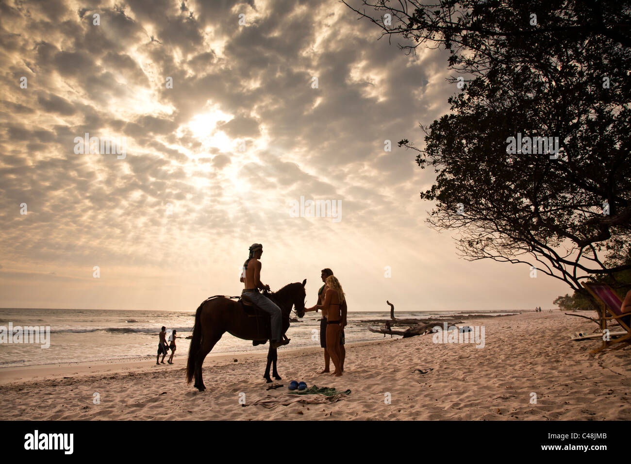 Strand von Santa Teresa, Halbinsel Nicoya, Costa Rica Stockfoto