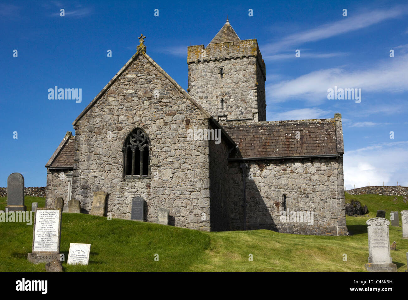 Kirche St Clement (Schottisch-Gälisch: Tur Chliamainn) Rodel, Insel Harris, Schottland westlichen Inseln äußeren Hebriden-Highlands Stockfoto