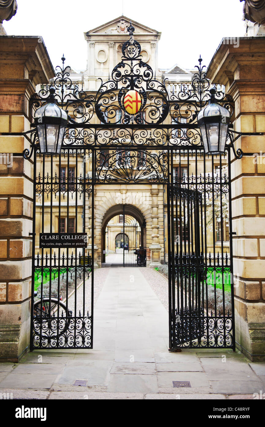 einen Zugang zur Universität von Cambridge, East Anglia Stockfoto