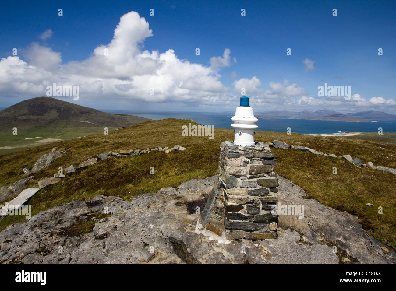 Absturz Denkmal Insel Harris Berge westlichen Inseln äußeren Hebriden schottischen Highlands Schottland Stockfoto