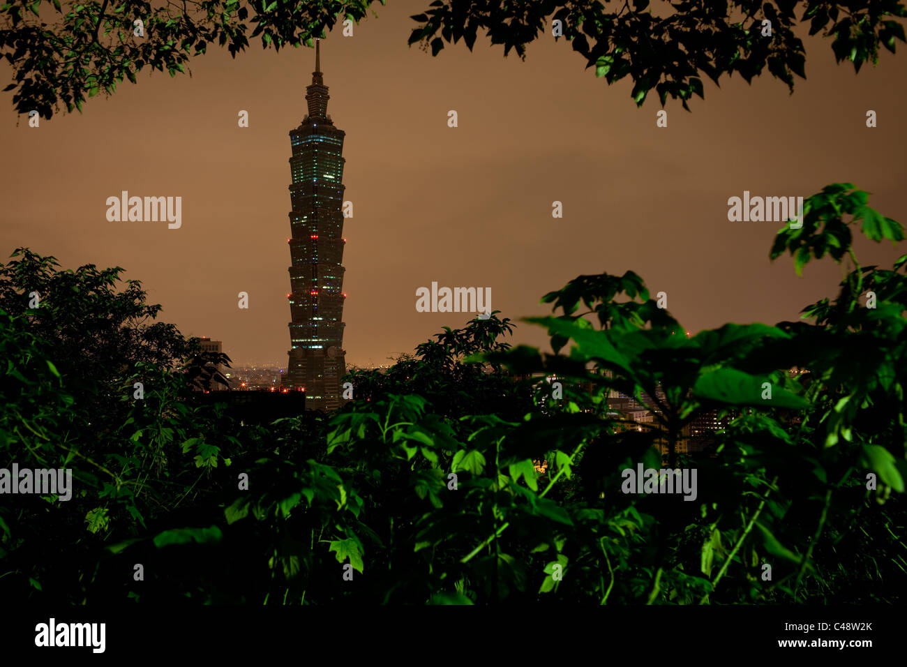 Taipei 101, dem weltweit höchsten Gebäude, Xinyi District, Taiwan, 30. Oktober 2010. Stockfoto