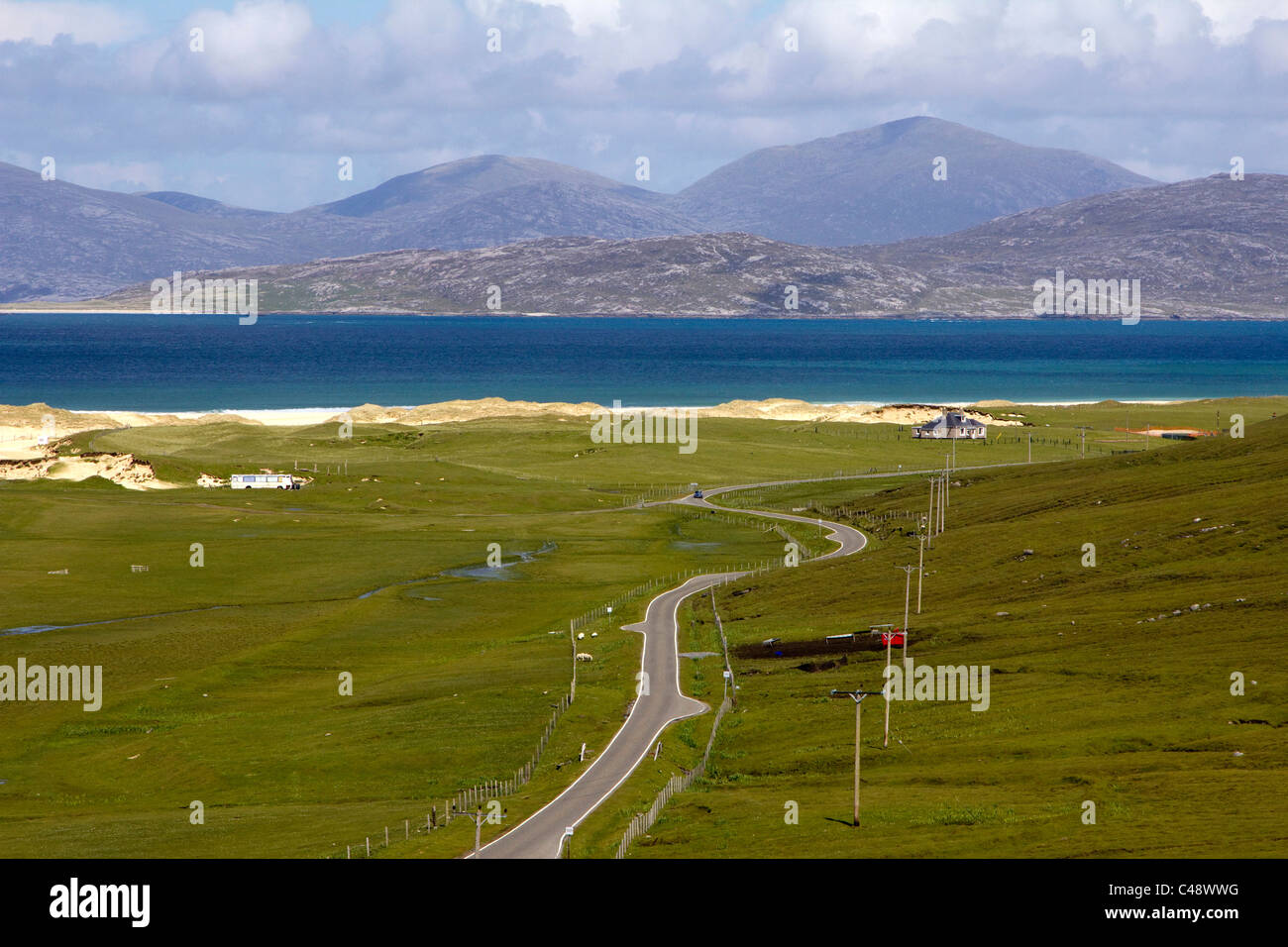 Scarista Strand Insel Harris western Isles äußeren Hebriden-Highlands-Schottland Stockfoto