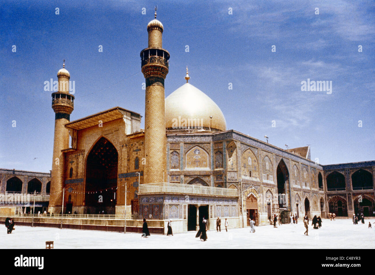 Najaf Irak Heiligen Schrein von Iman Ali Ibn Abi Talib schiitischen Wallfahrtsort wo Alis Grab ist verehrt Iman Ali Moschee Stockfoto