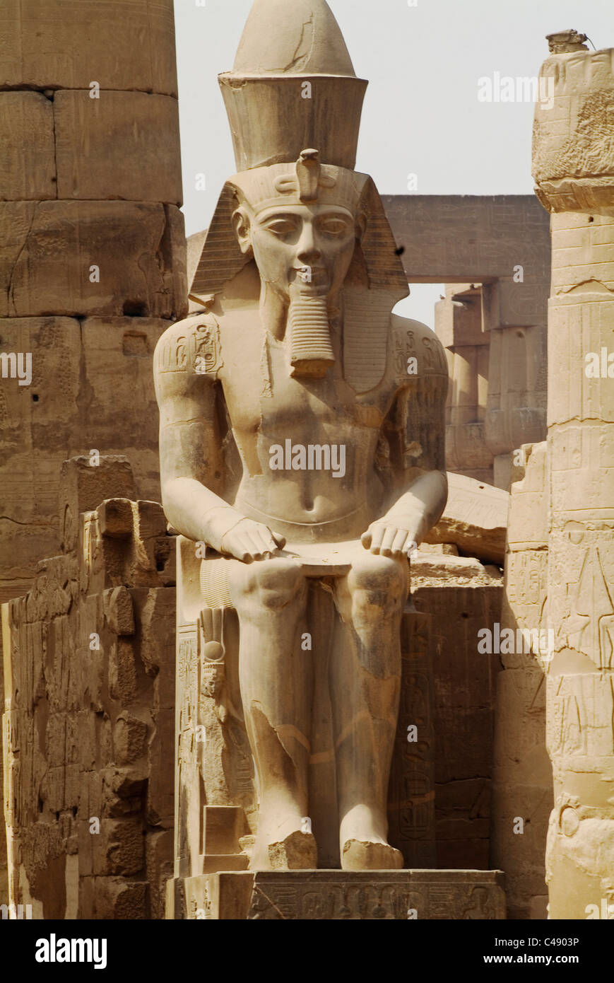 Foto von der alten ägyptischen Tempel in Luxor Stockfoto
