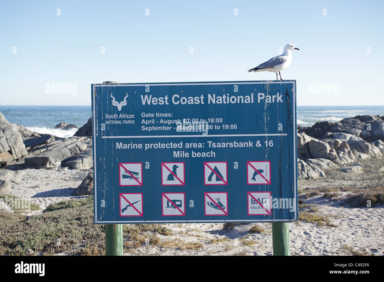 West Coast Nationalpark Stockfoto