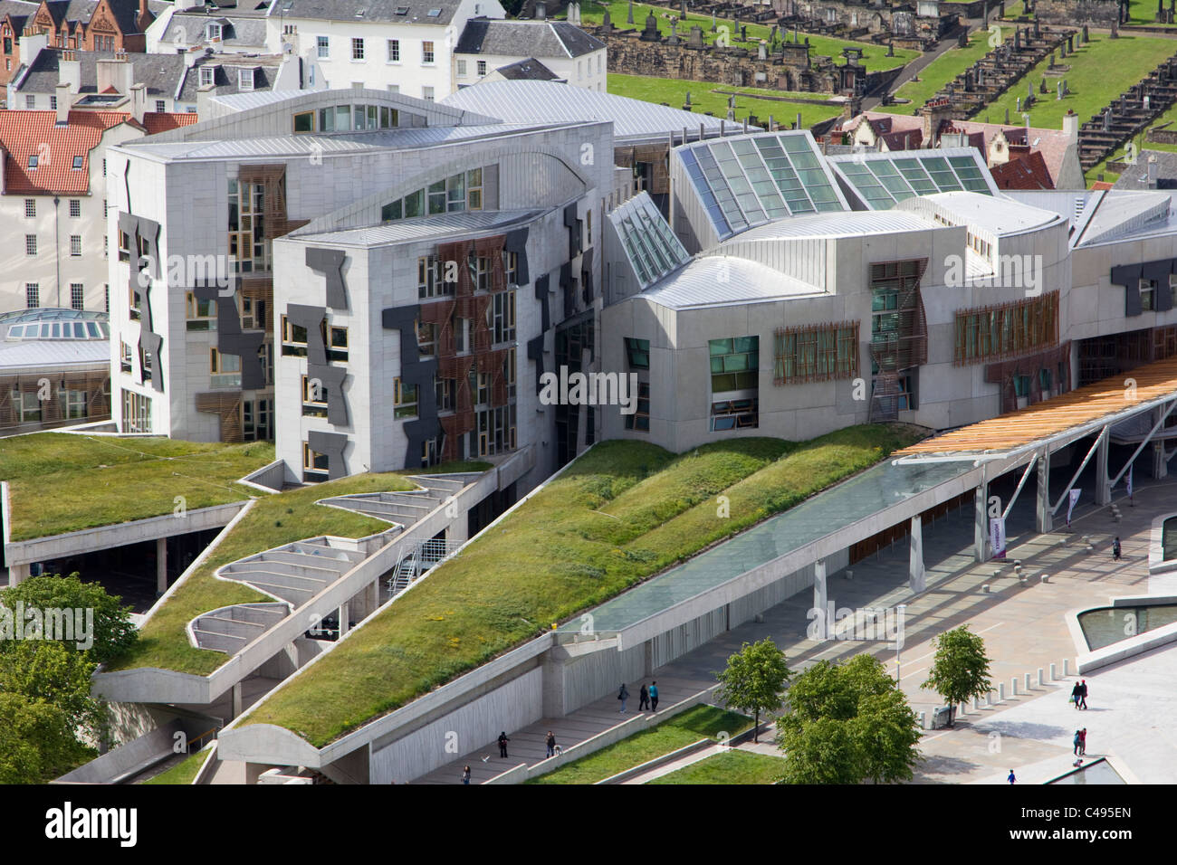 Das neue schottische Parlament Gebäude Edinburgh Schottland Smp Büros Stockfoto