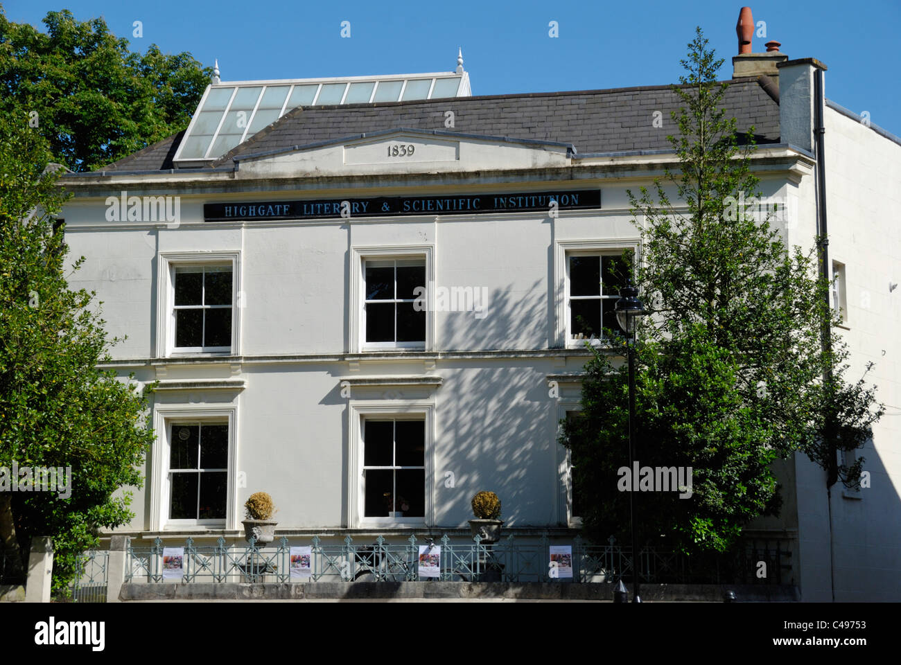 Literarische und wissenschaftliche Institution Highgate, London, England Stockfoto