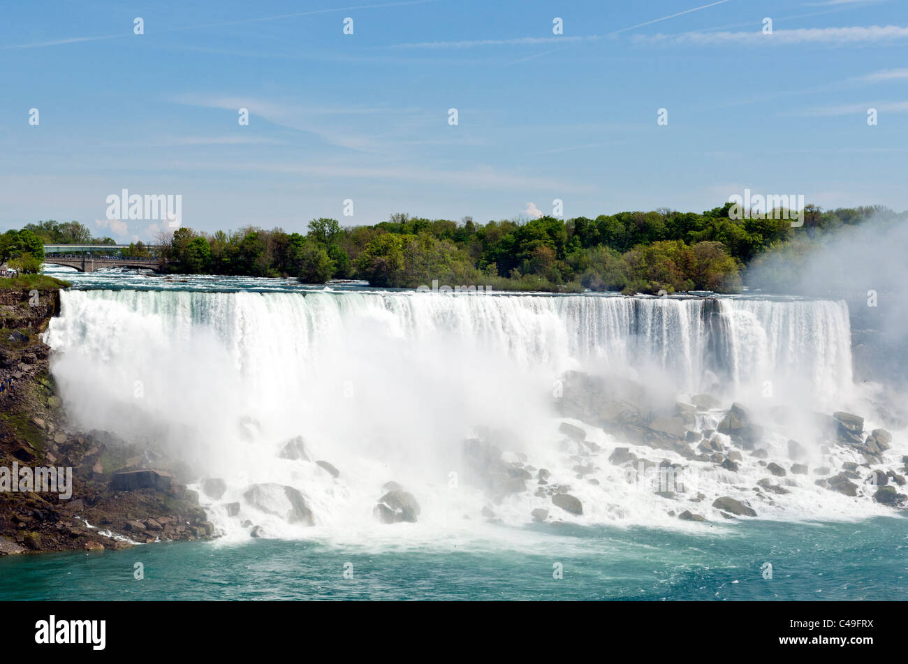 Niagarafälle (Blick auf US-Seite), Ontario, Kanada Stockfoto