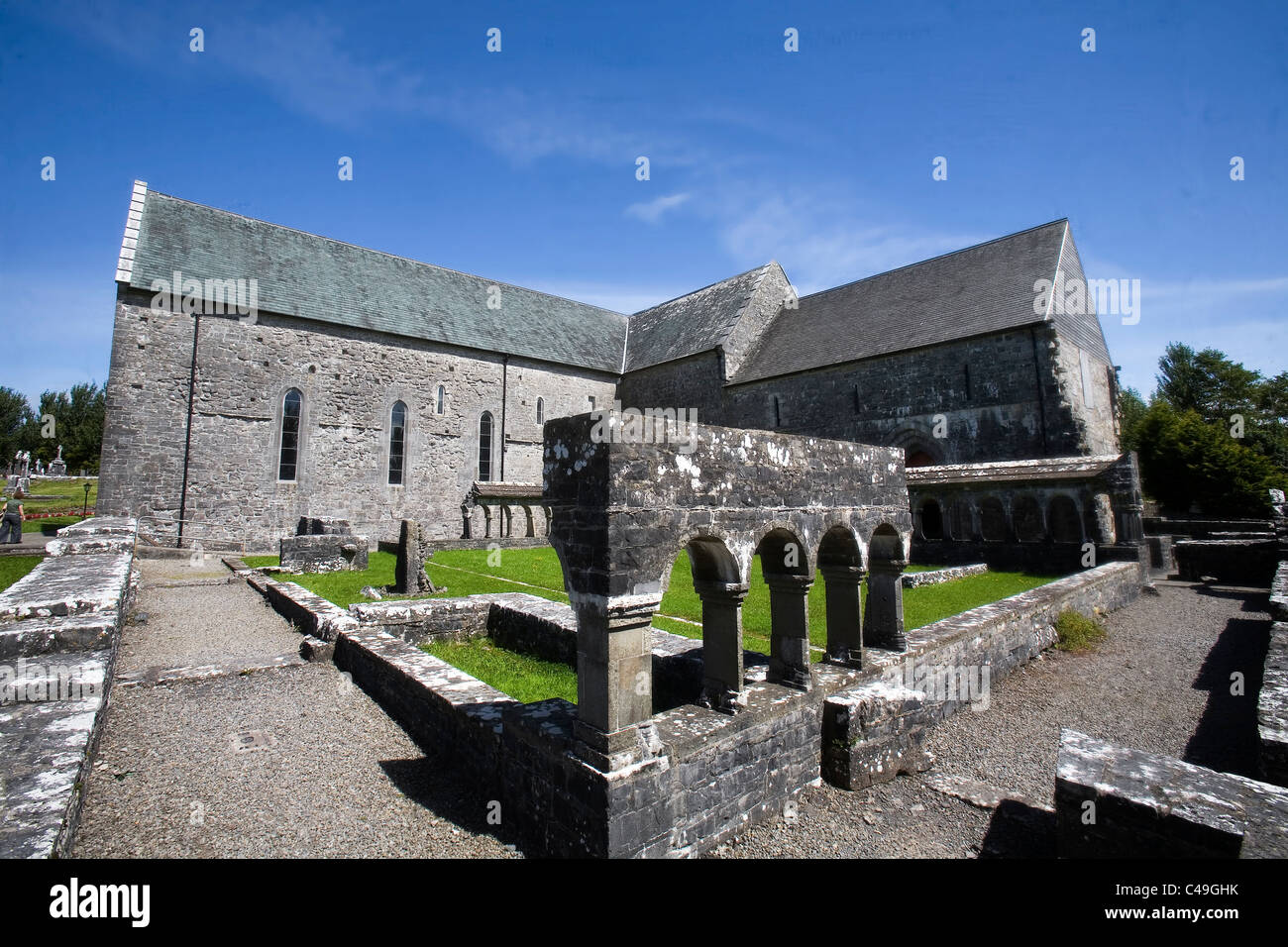 Foto von einem alten Friedhof in Irland Stockfoto