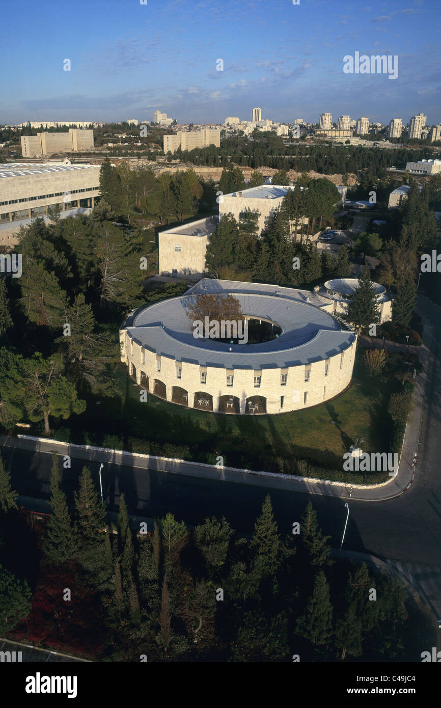 Luftaufnahme von der Hebräischen Universität in Jerusalem Stockfoto