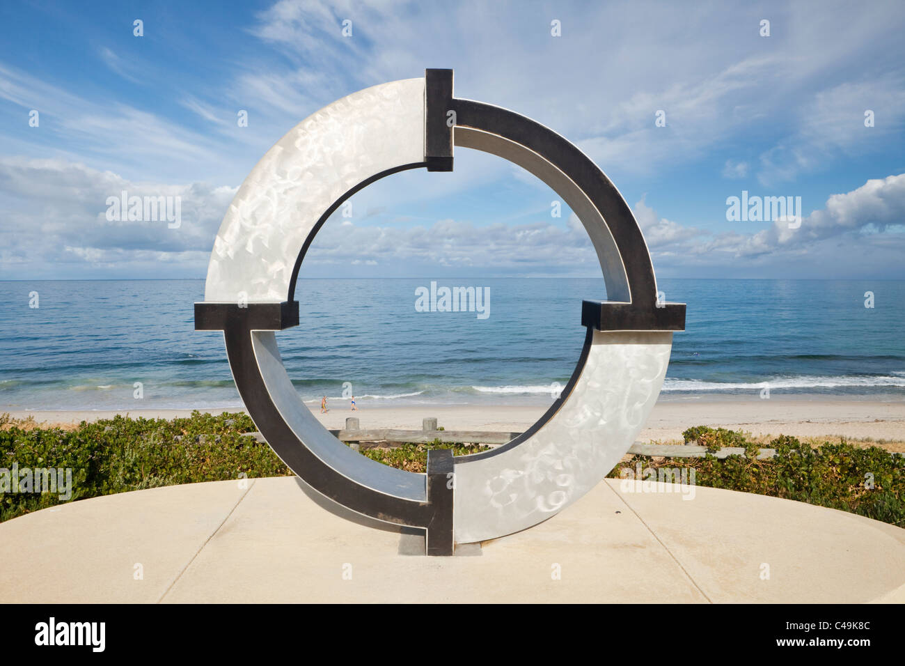 Skulptur am Cottesloe Beach, Perth, Western Australia, Australien Stockfoto