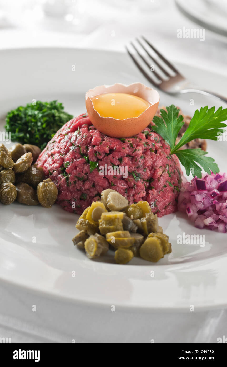 Steak Tartar Stockfoto