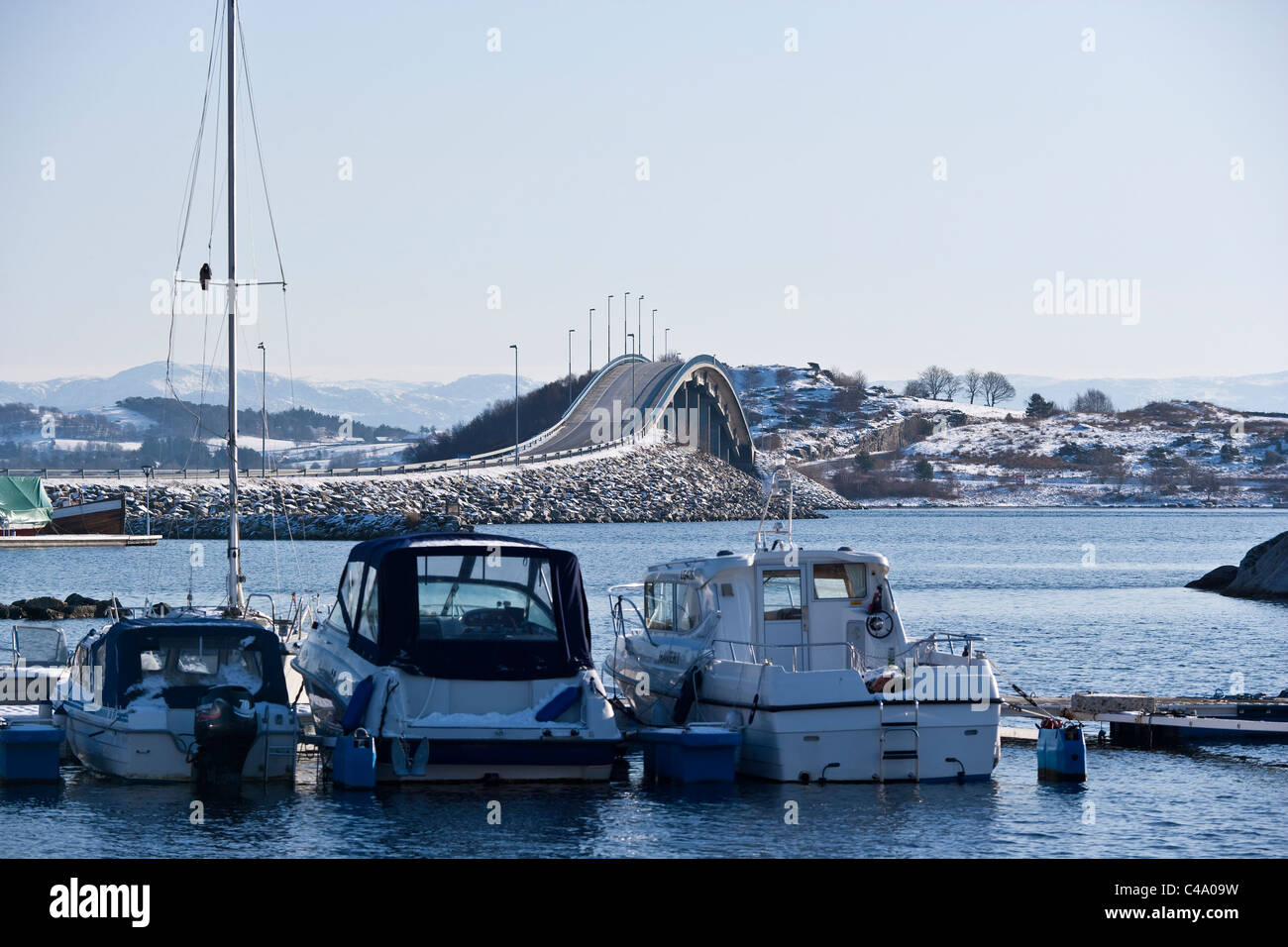 Bru, einer kleinen Insel in Rennesøy. Rogaland, Norwegen Stockfoto