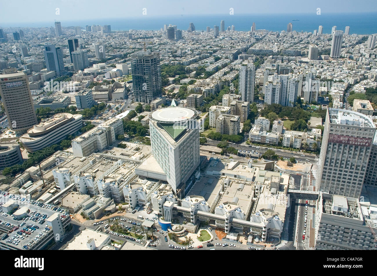 Luftaufnahme Souraskys medical Center in Tel Aviv Stockfoto