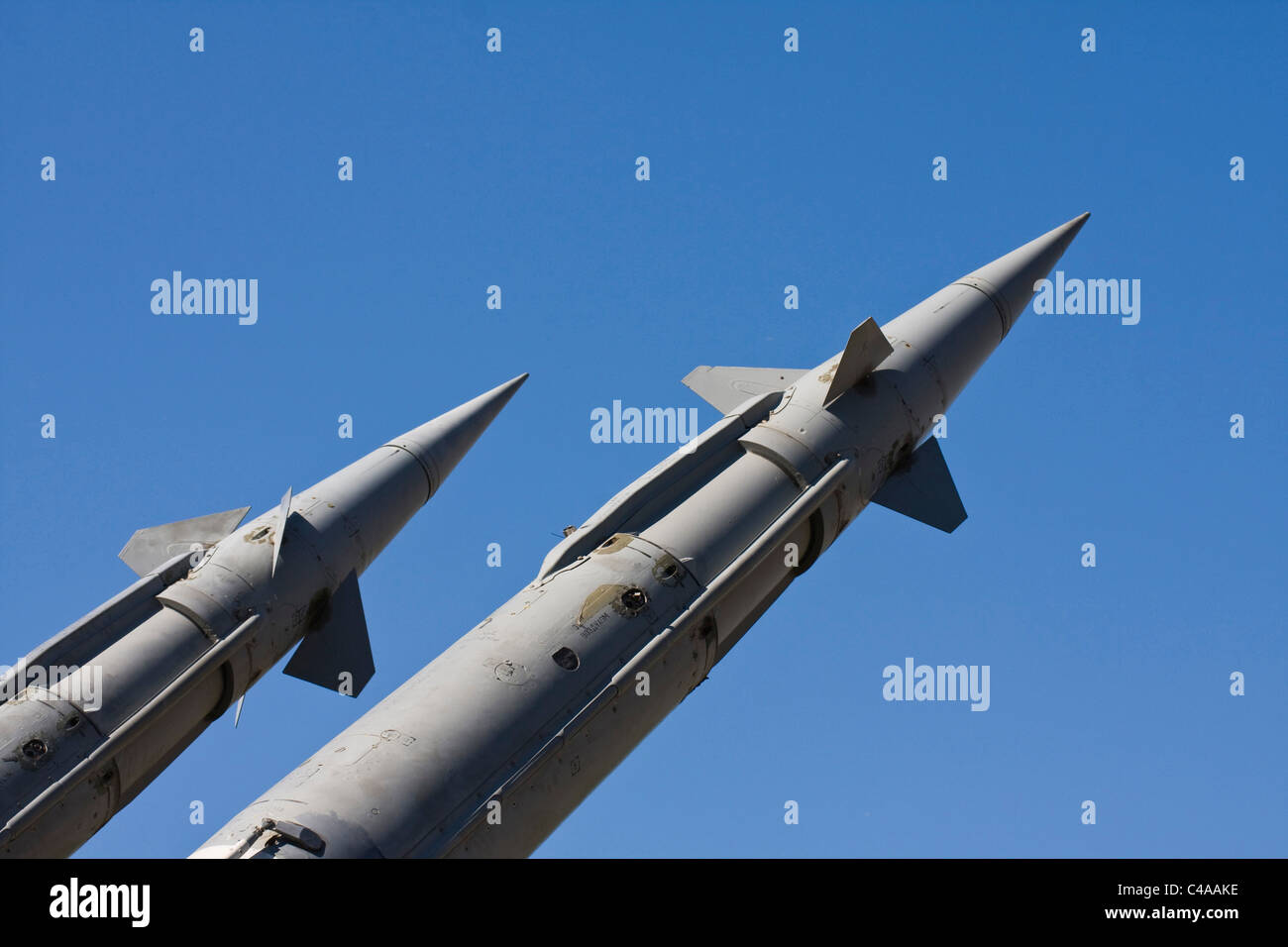 S-125 Boden-Luft-Raketen-System, Museum von militärischer Ausrüstung Stockfoto