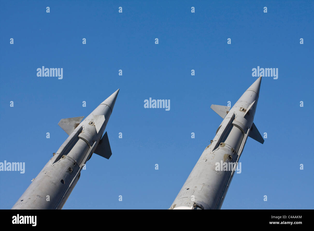 S-125 Boden-Luft-Raketen-System, Museum von militärischer Ausrüstung Stockfoto