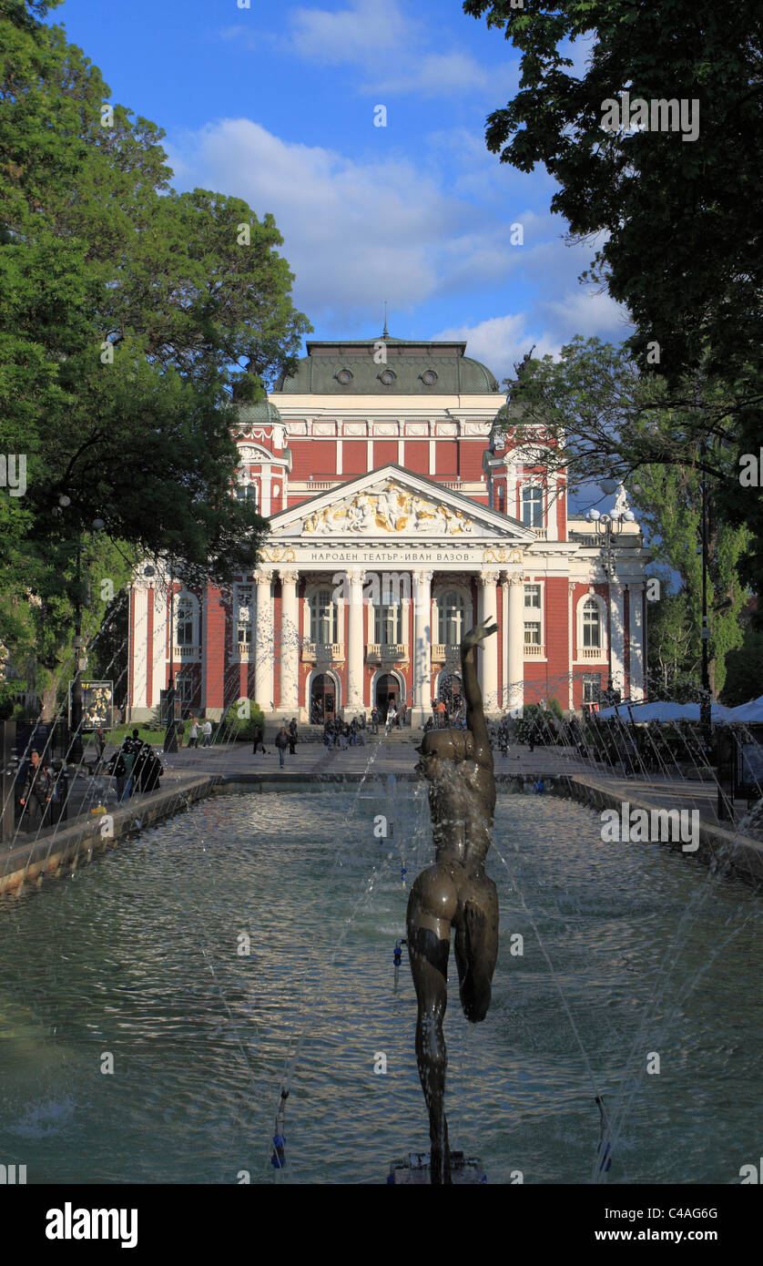 Bulgarien, Sofia, Nationaltheater, Ivan Vazov, Stockfoto