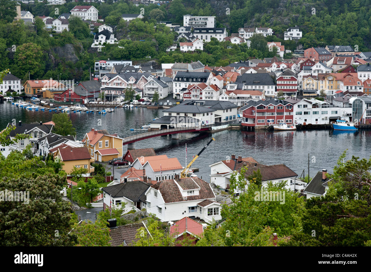 Urlaubsort an der Küste von Kragerø, Süd-Norwegen. Stockfoto