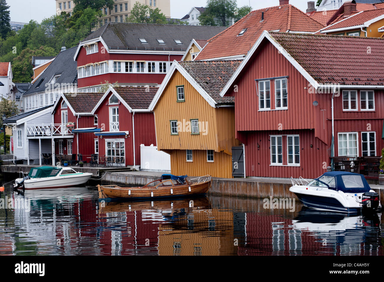 Urlaubsort an der Küste von Kragerø, Süd-Norwegen. Stockfoto