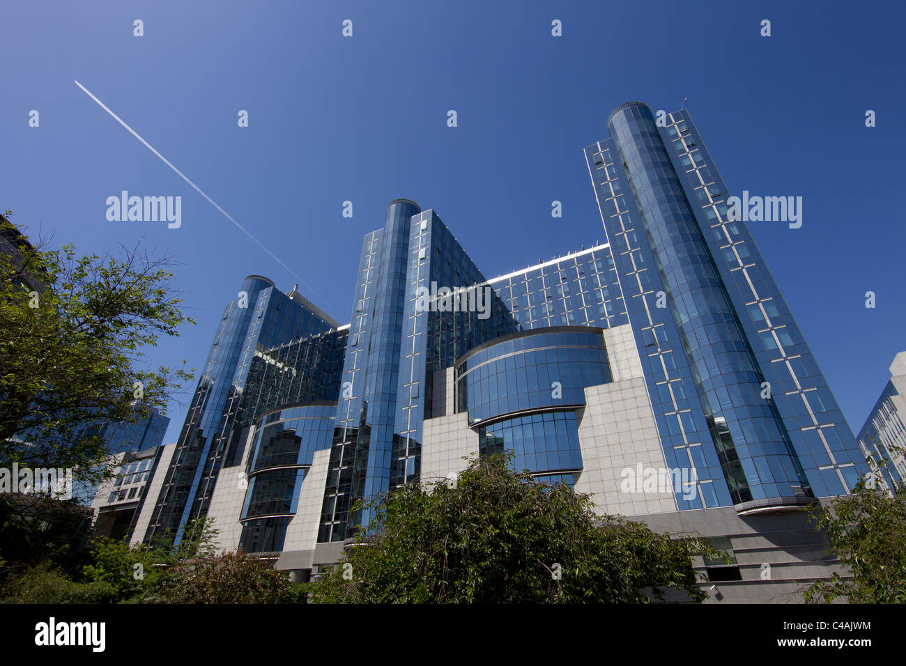 Europäische Parlament Gebäude Brüssel Stockfoto