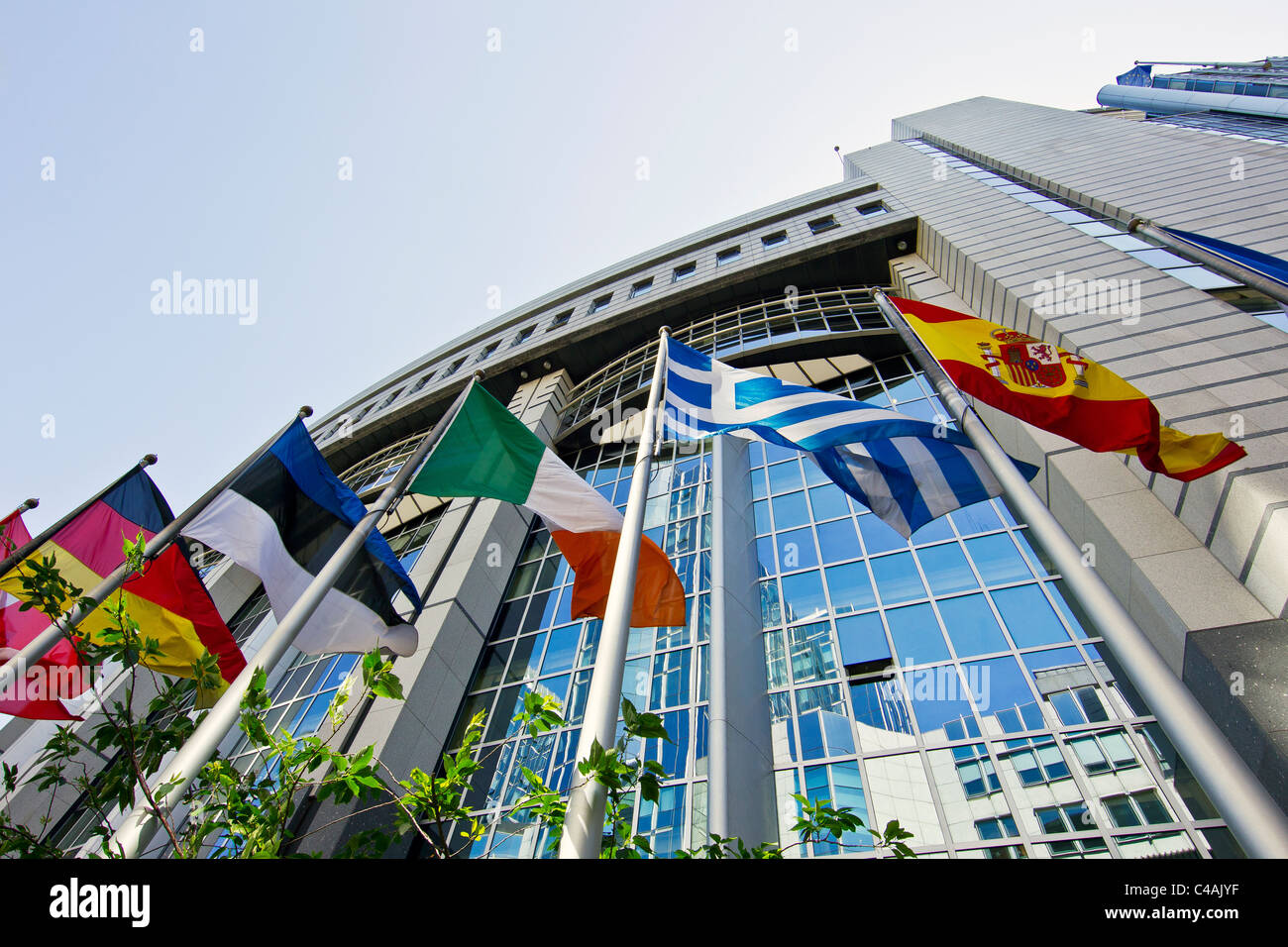 Europäische Parlament Gebäude Brüssel Stockfoto