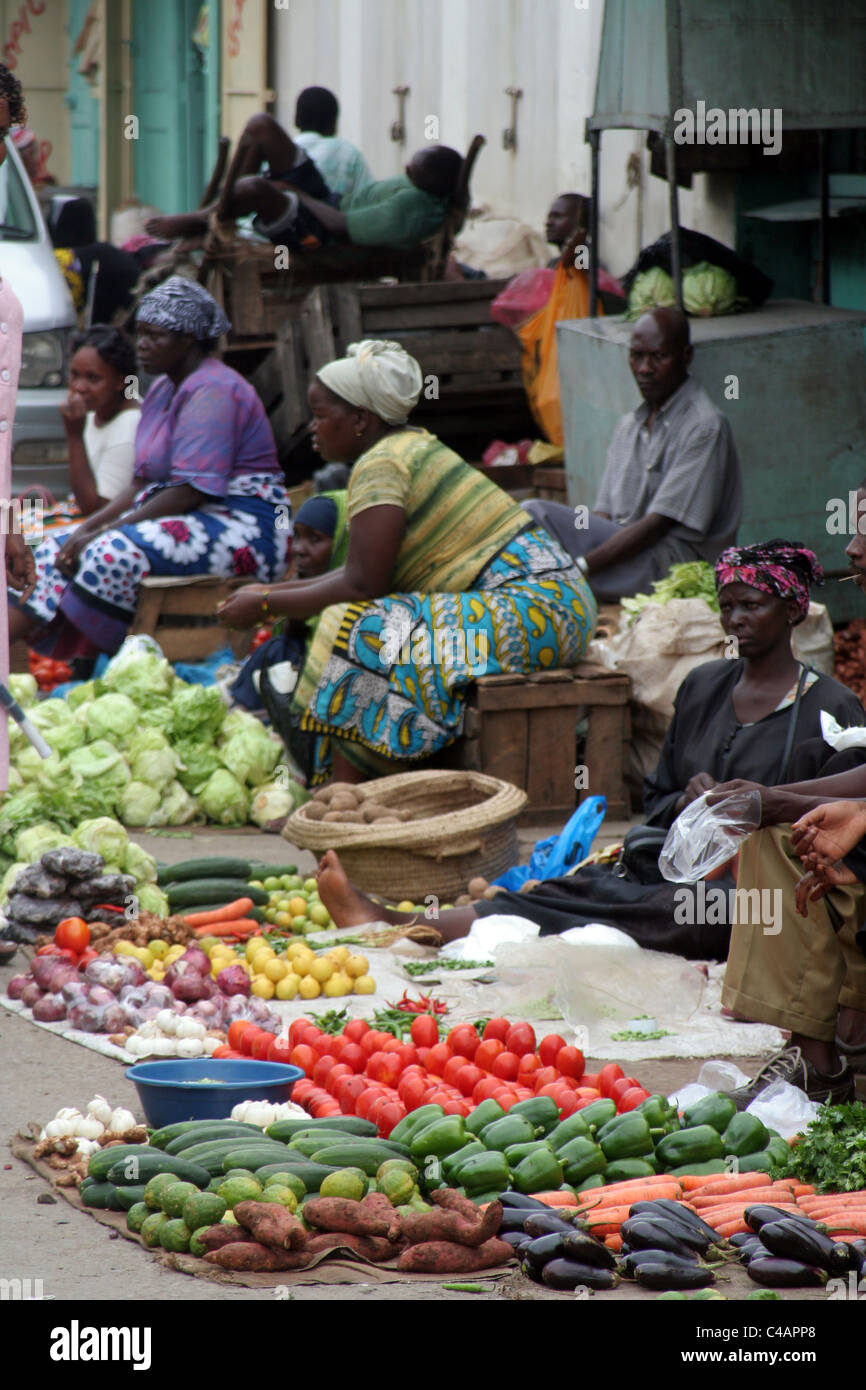 Markt in Mombasa, Kenia, Ostafrika Stockfoto