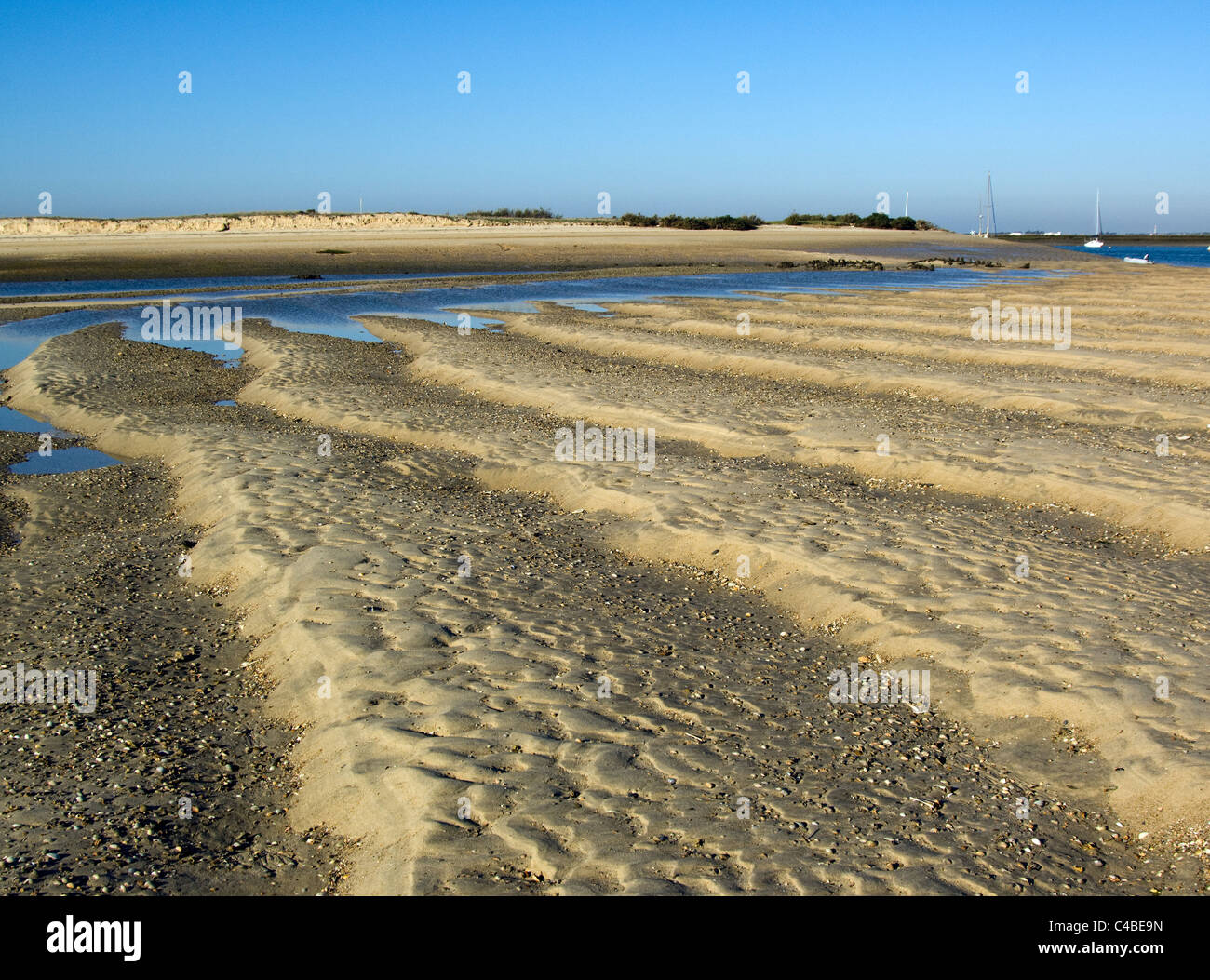 Die Ria Formosa in der Nähe von Faro, Algarve, Portugal Stockfoto