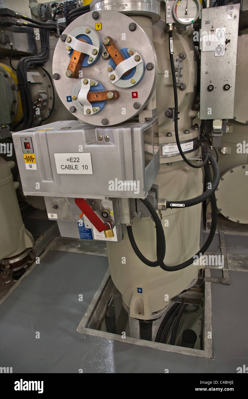 Saadiyat Island Sub Station Kraftwerk Abu Dhabi Stockfoto