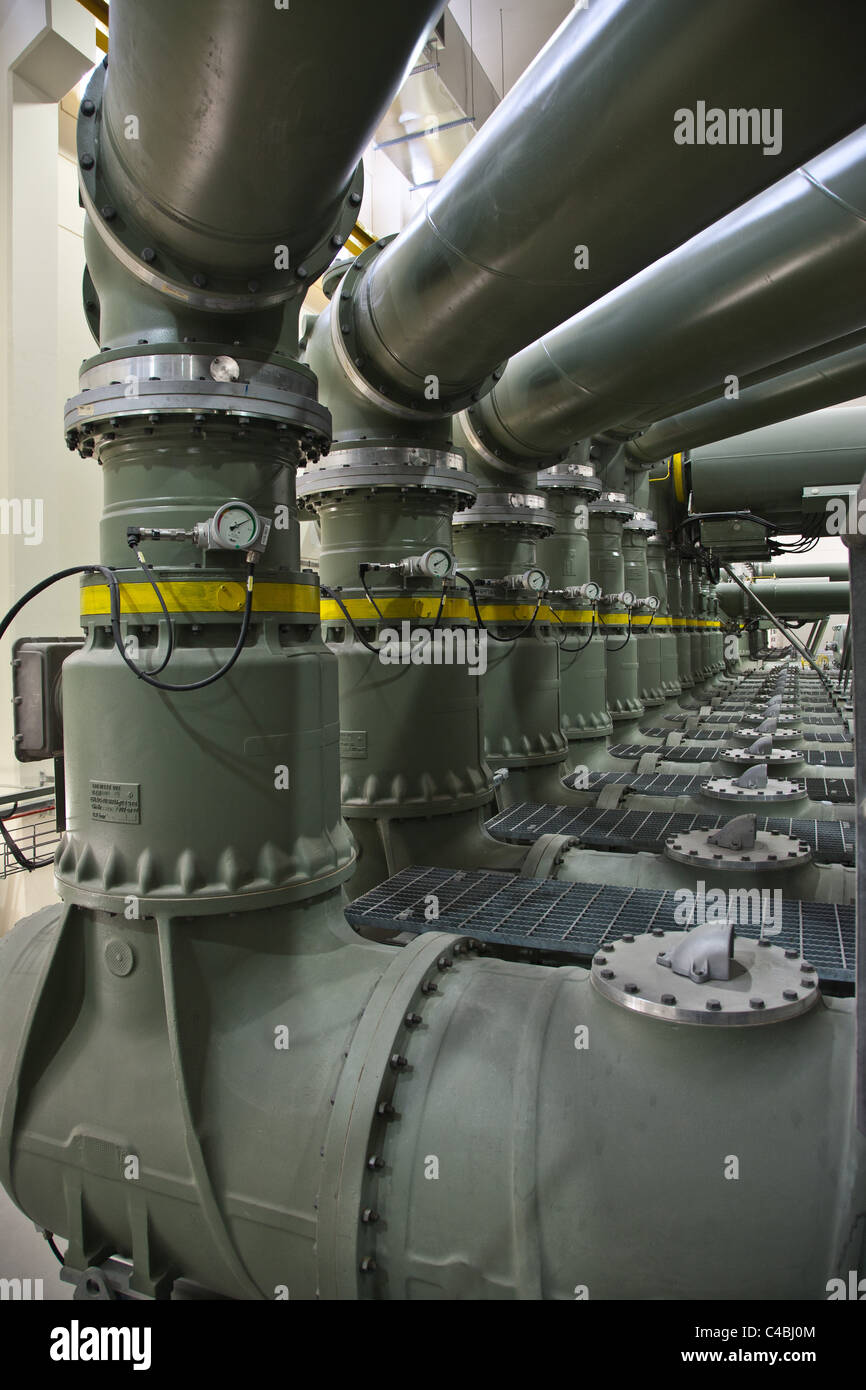 Saadiyat Island Sub Station Kraftwerk Abu Dhabi Stockfoto