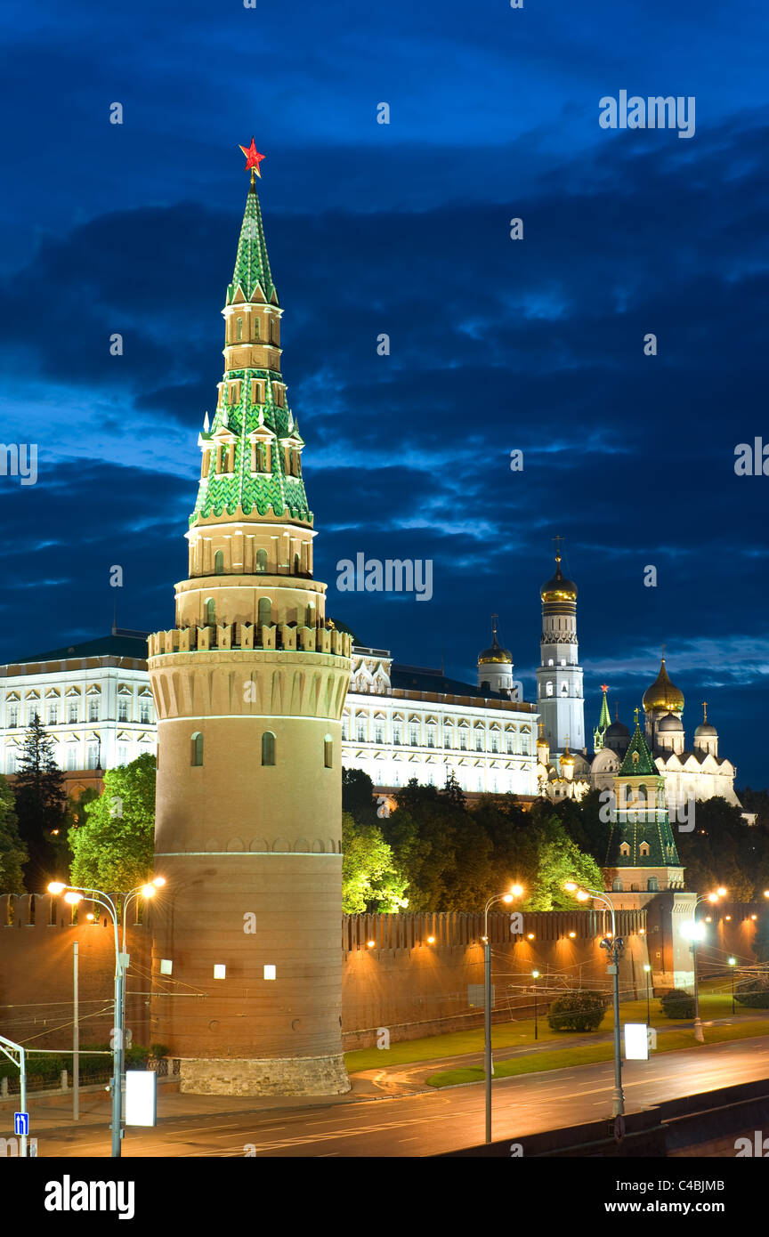 Russland der Moskauer Kreml am Morgen Stockfoto