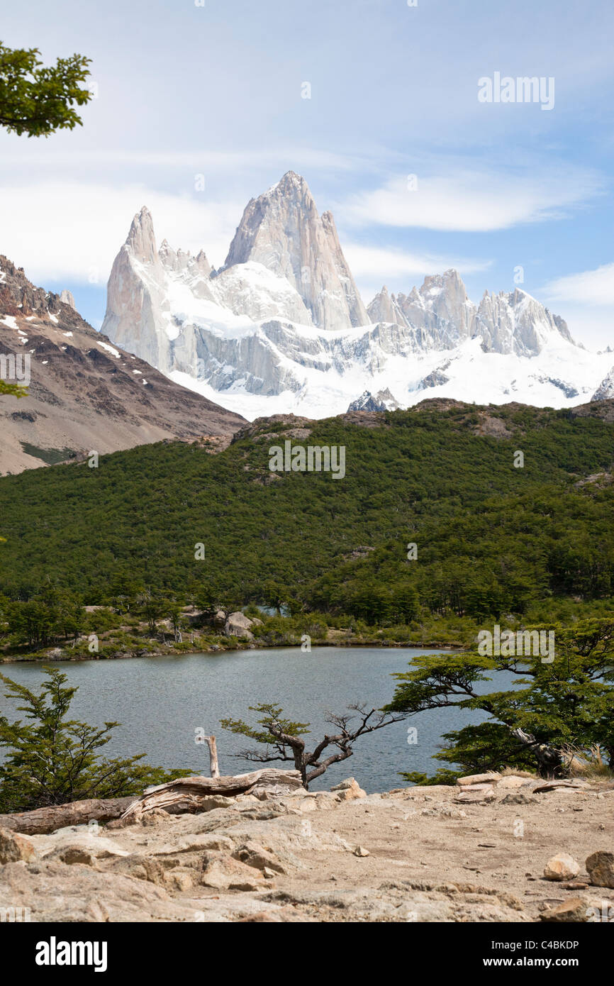 Laguna Capri, Fitz-Roy-massiv, Parque Nacional Los Glaciares, Patagonien, Argentinien Stockfoto