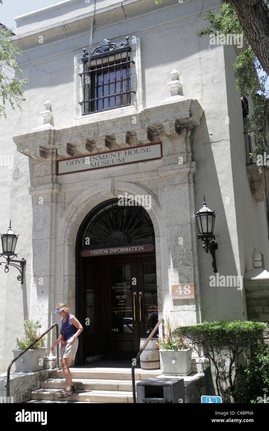 St. Saint Augustine Florida, Government House Museum, Besucher reisen Reise Tour Tourismus Wahrzeichen Kultur Kultur Kultur, Urlaub Gruppe Stockfoto