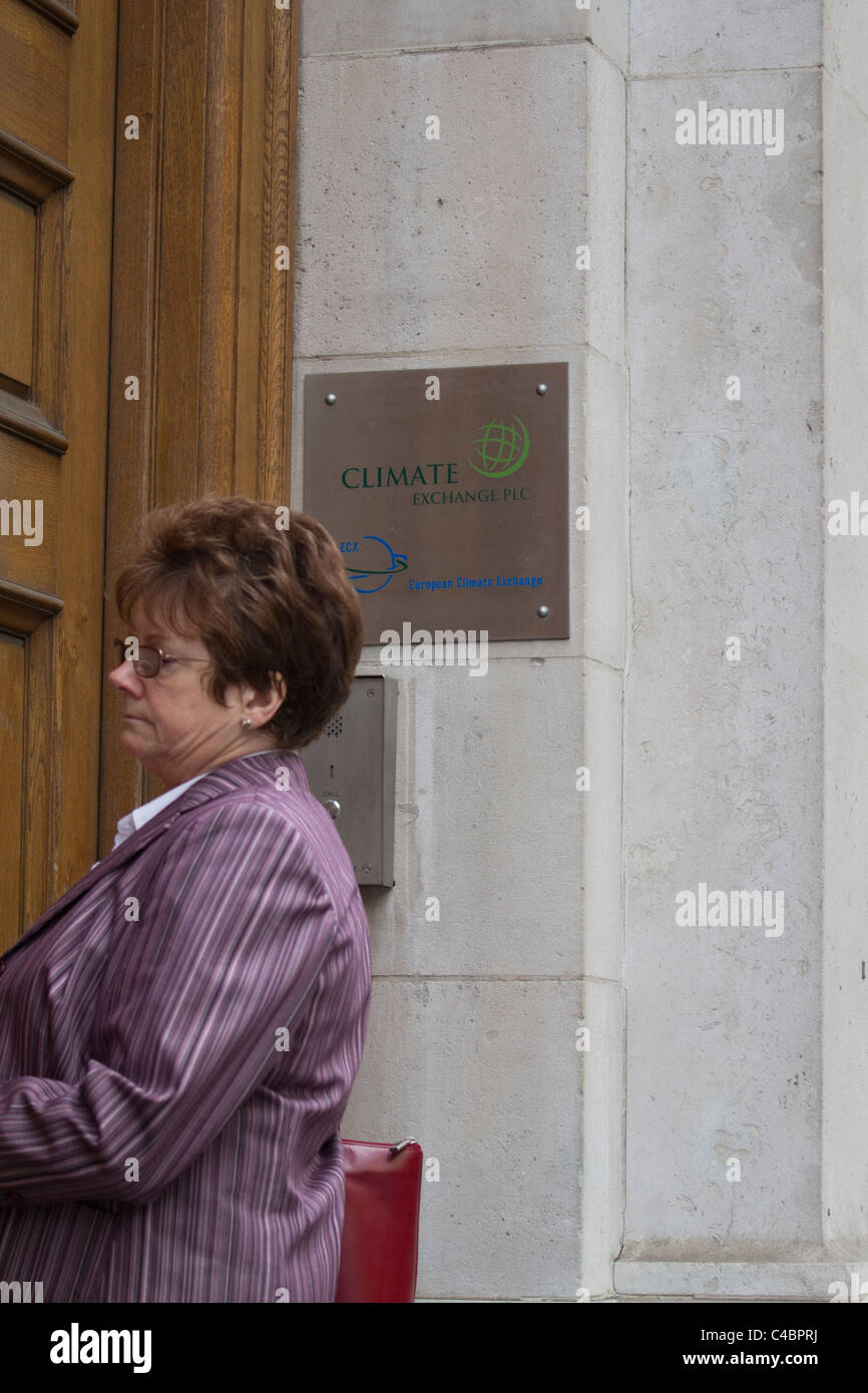Climate Exchange plc europäisches Klima Börsengebäude london Stockfoto